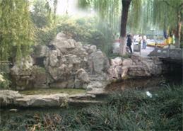 大巖塑石景觀,垃圾建造生態園